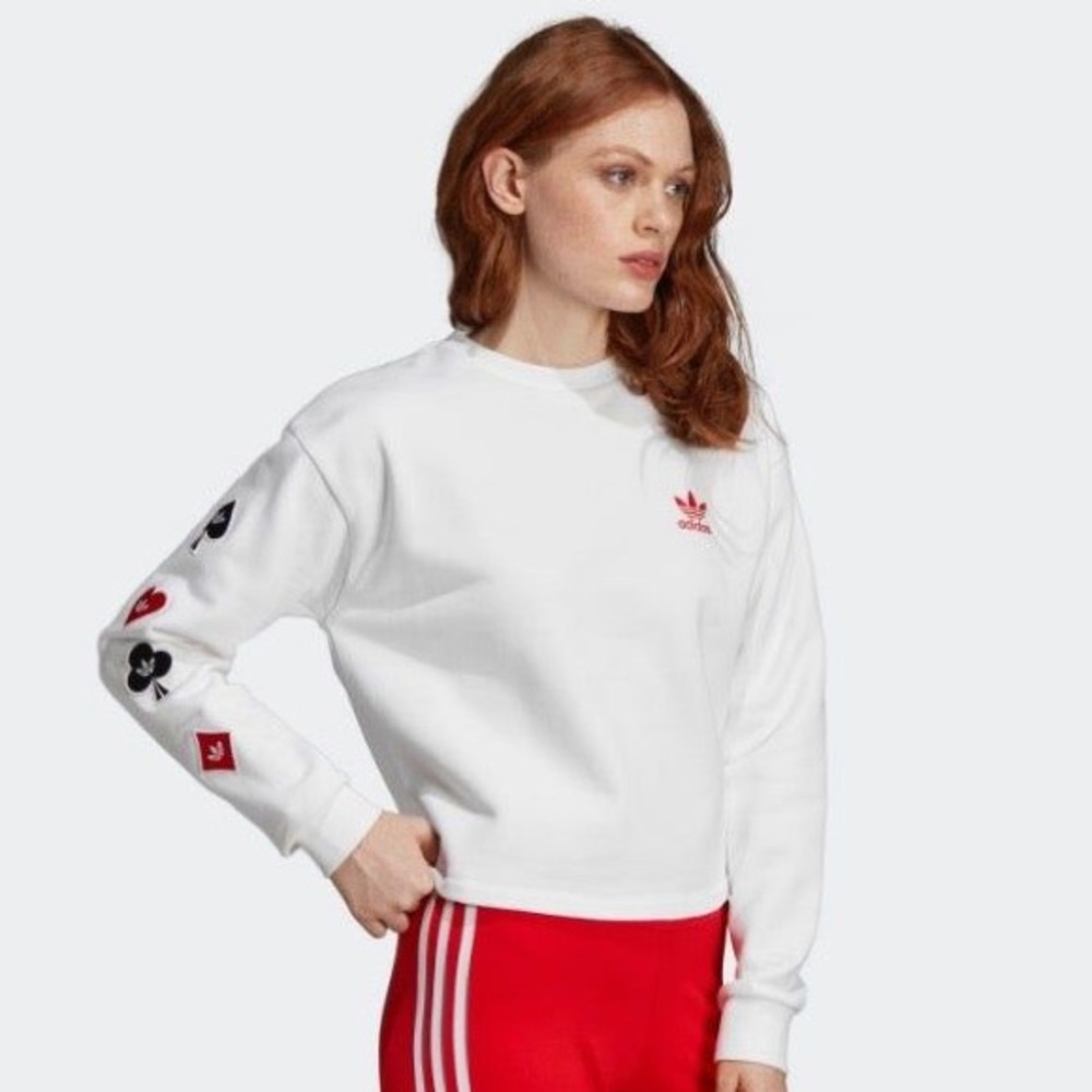 Adidas Women's White Sweatshirt